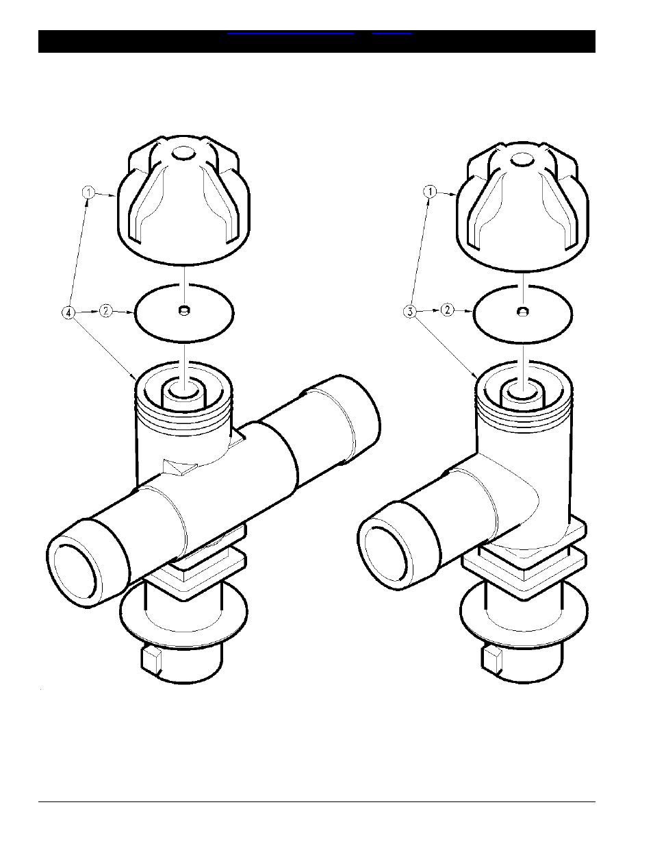 Section 4 valves -1, Spraying systems check valve assembly -1, Table of contents ➧ index | Spraying systems check valve assembly | Great Plains MF45 Parts Manual User Manual | Page 42 / 51