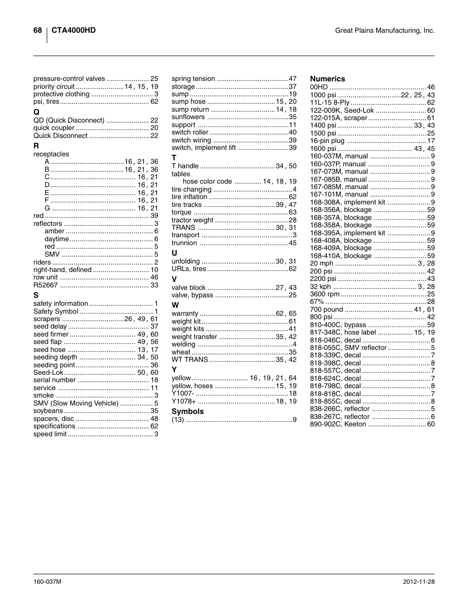 Great Plains CTA4000 HD Operator Manual User Manual | Page 72 / 74
