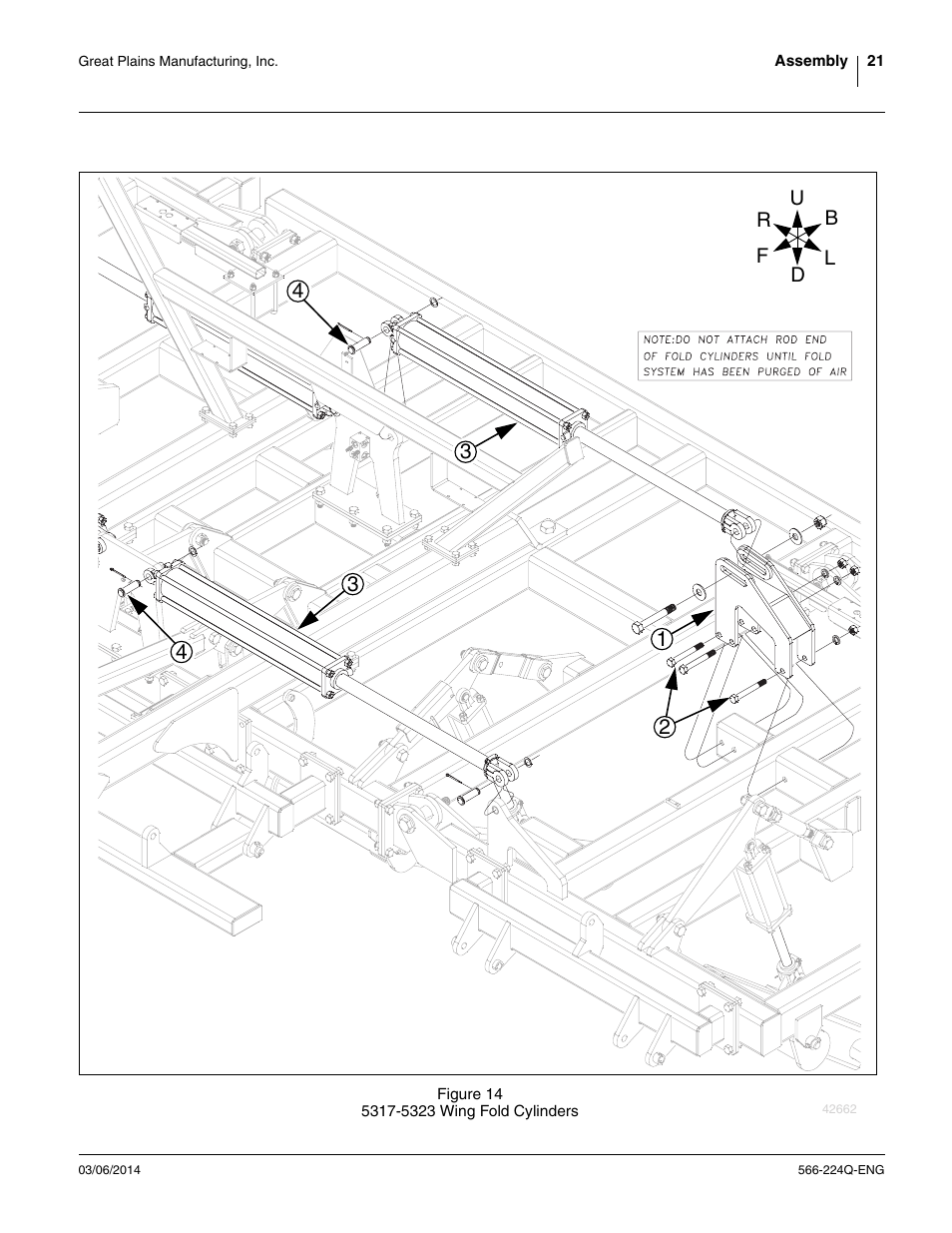 Refer to figure 14 | Great Plains TC5319 (S/N A1420X+) Assembly Manual User Manual | Page 25 / 78