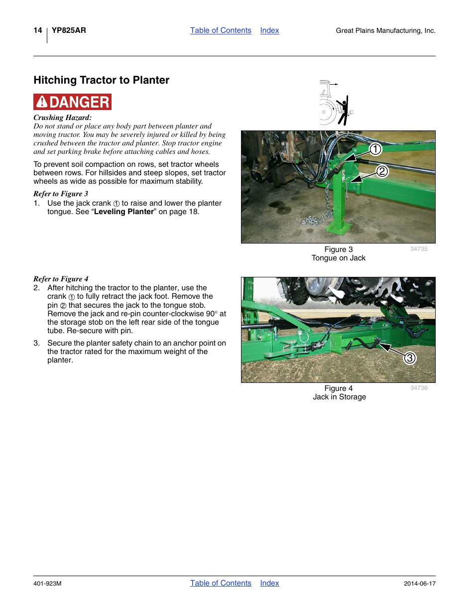 Hitching tractor to planter | Great Plains YP825AR Operator Manual User Manual | Page 18 / 166