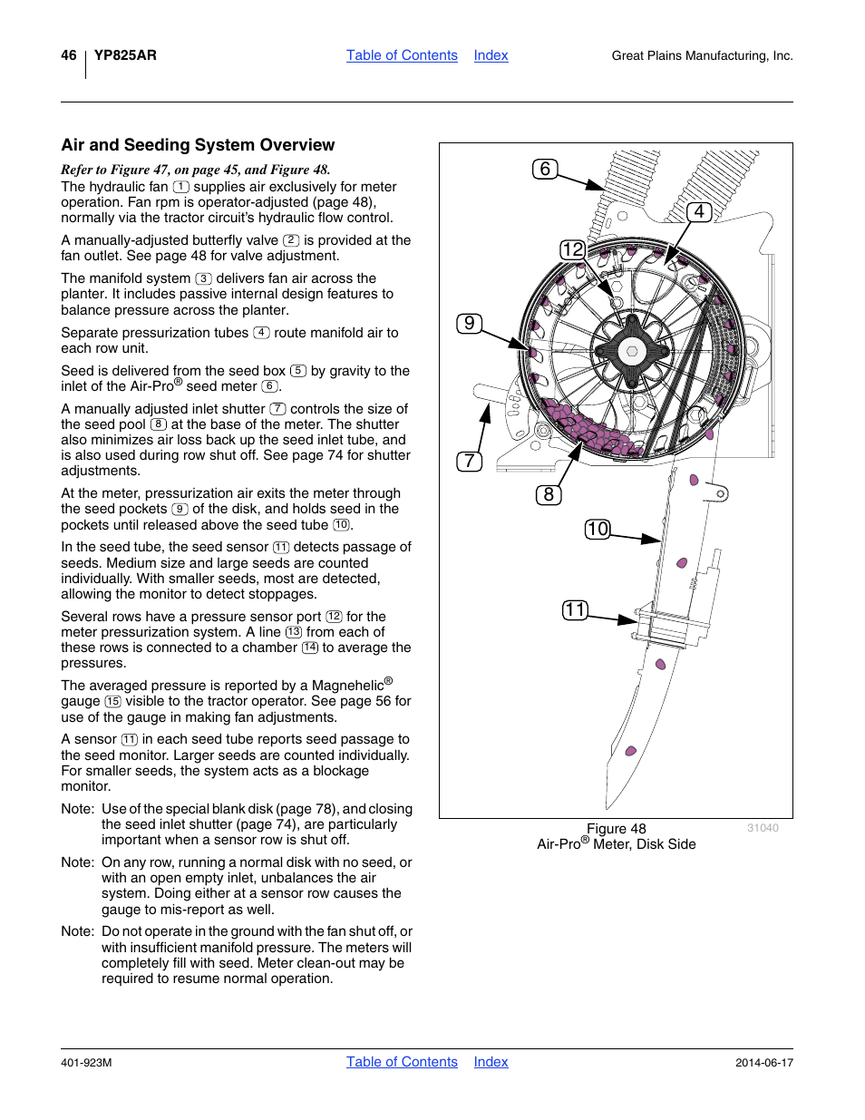 Air and seeding system overview | Great Plains YP825AR Operator Manual User Manual | Page 50 / 166