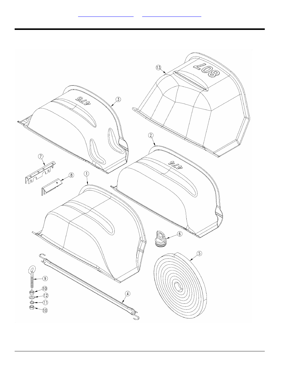 Baffle (option), Baffle, Table of contents part number index baffle | Great Plains 2525P Parts Manual User Manual | Page 162 / 168