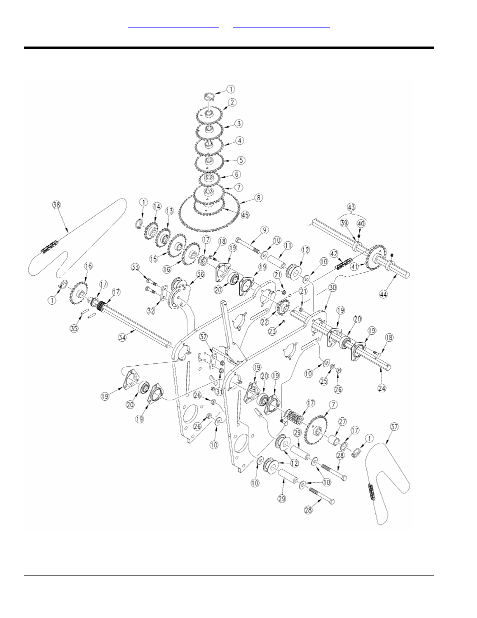 Twin row single gauge wheel transmission | Great Plains 2525P Parts Manual User Manual | Page 44 / 168