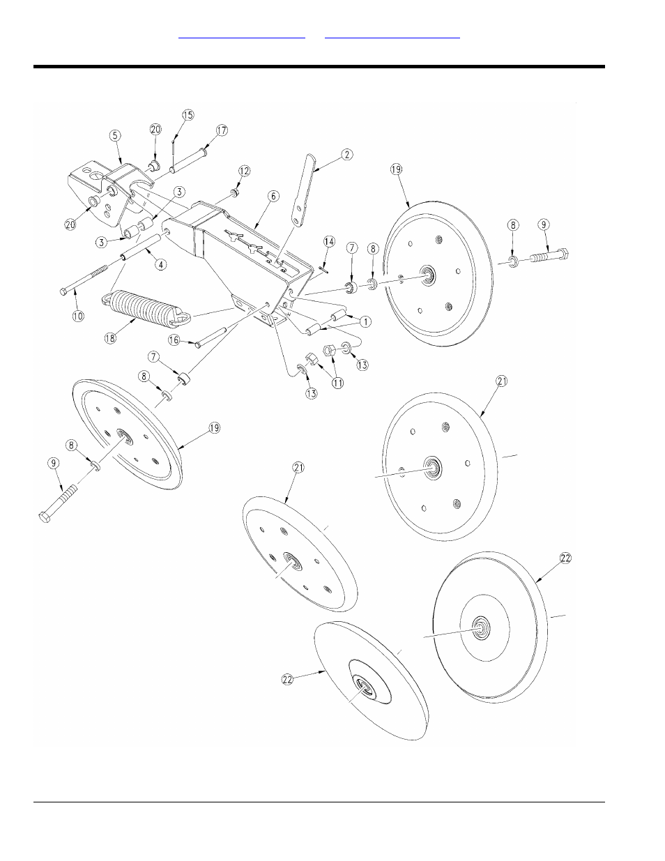 Press wheel assembly (s/n a1056s - a1056s) | Great Plains 3PYP Parts Manual User Manual | Page 126 / 274