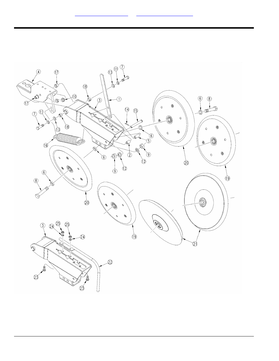 Press wheel assembly rh long (s/n a1024s-) | Great Plains 3PYP Parts Manual User Manual | Page 138 / 274