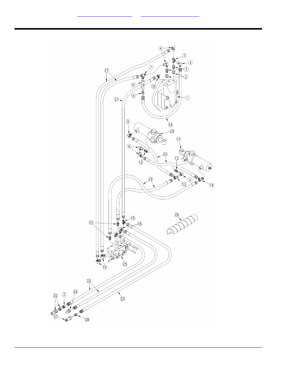 Fan with steering hydraulics (s/n a1024s-) | Great Plains 3PYP Parts Manual User Manual | Page 166 / 274