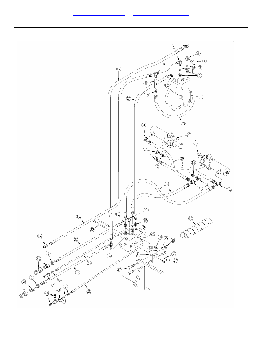 Fan with steering hydraulics (s/n a1025s) - (s/n, A1055s) | Great Plains 3PYP Parts Manual User Manual | Page 168 / 274