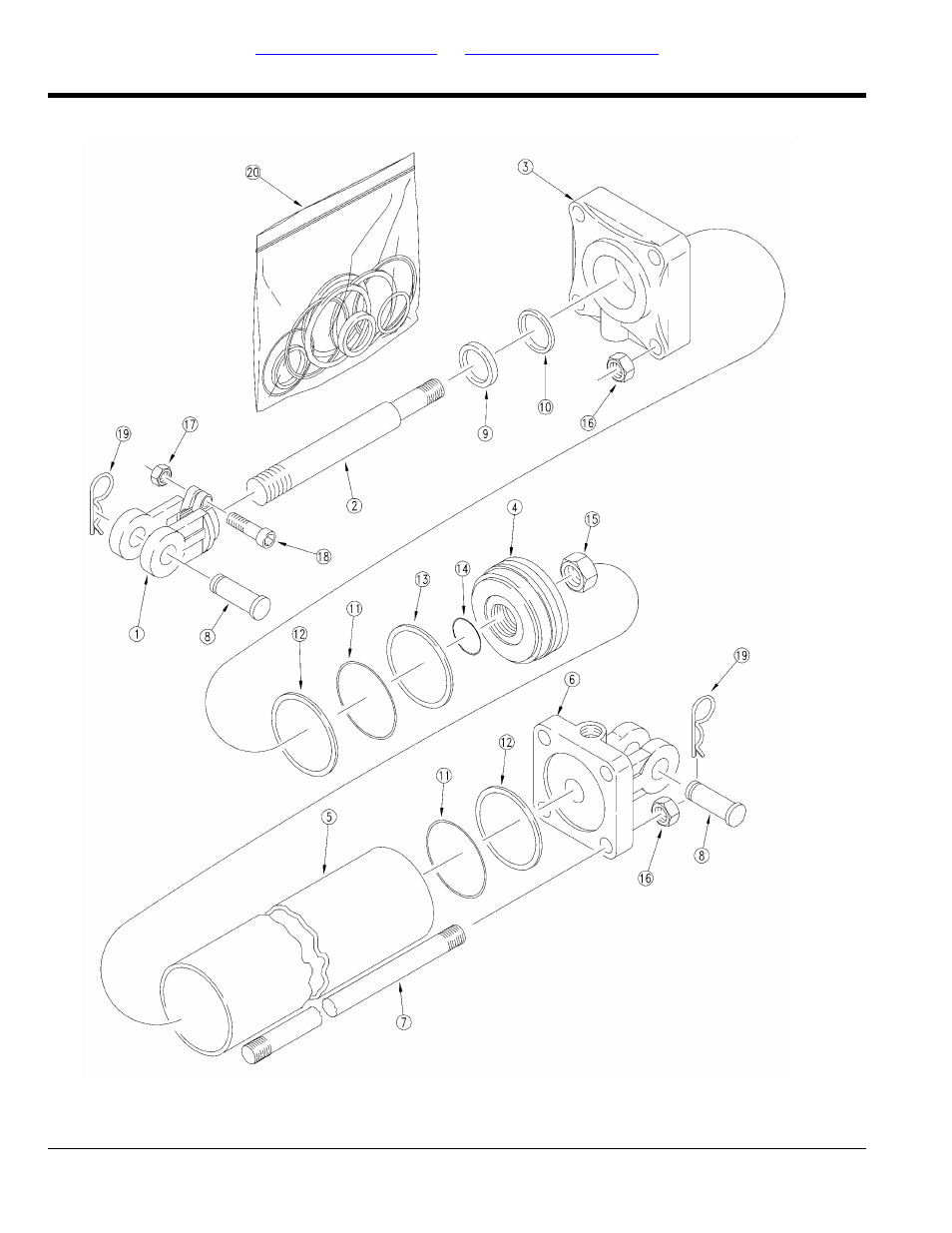 Hydraulic cylinder 810-592c (5 x 29.5 x 1.50) | Great Plains 3PYP Parts Manual User Manual | Page 182 / 274