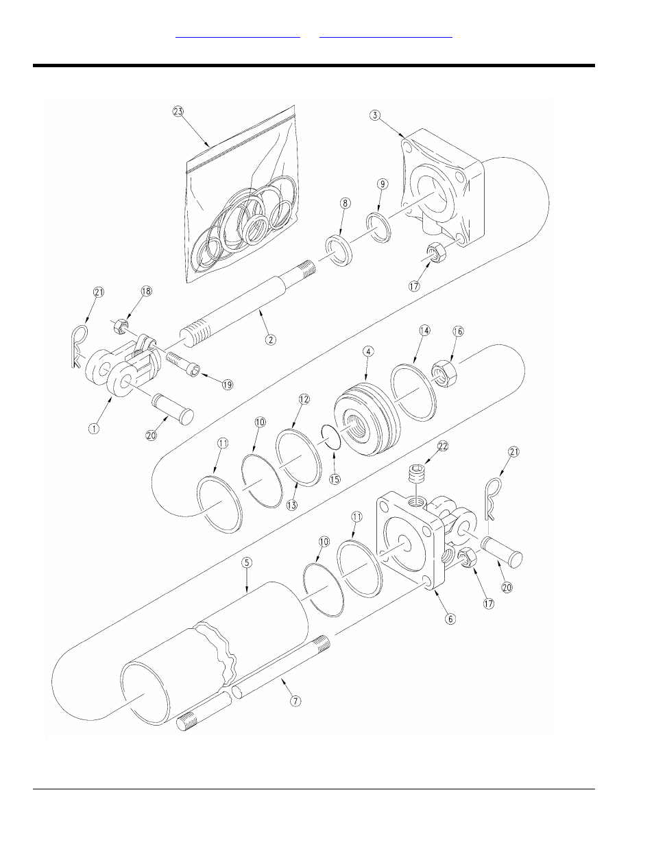 Hydraulic cylinder 810-594c (3.25 x 13 x 1.25 rod) | Great Plains 3PYP Parts Manual User Manual | Page 186 / 274