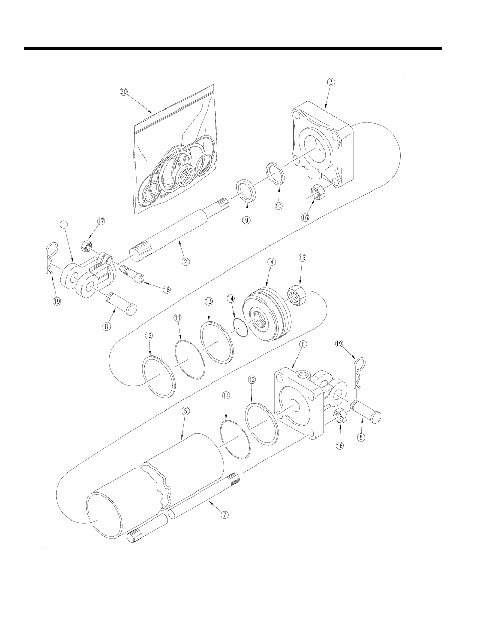 Hydraulic cylinder 810-597c (4 x 4 x 1.25 rod) | Great Plains 3PYP Parts Manual User Manual | Page 192 / 274