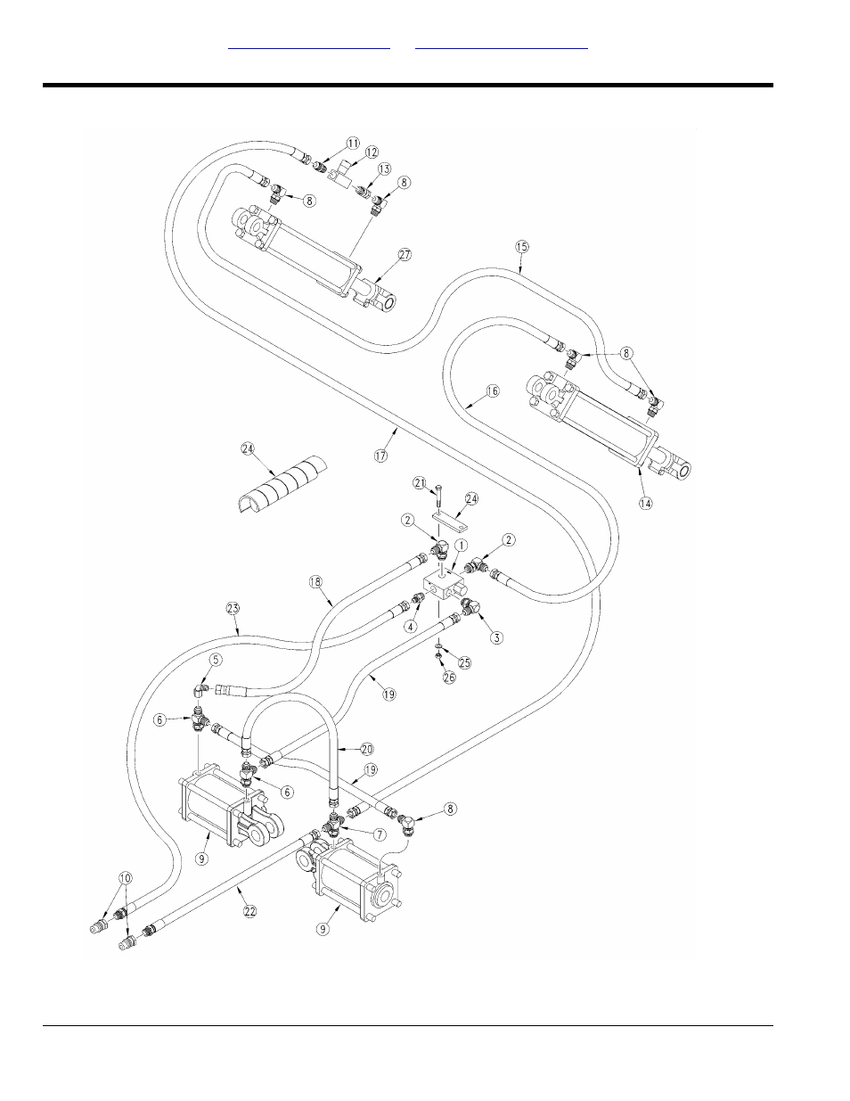 Lift with flex wing hydraulics (s/n a1006s-) | Great Plains 3PYP Parts Manual User Manual | Page 210 / 274