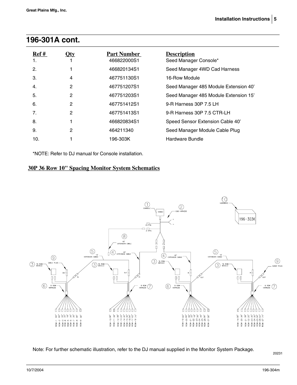 301a cont | Great Plains 3N-30P SE Assembly Instructions User Manual | Page 5 / 10