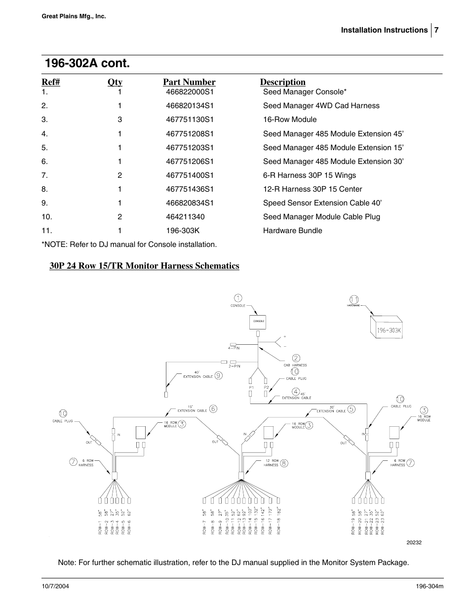 302a cont | Great Plains 3N-30P SE Assembly Instructions User Manual | Page 7 / 10