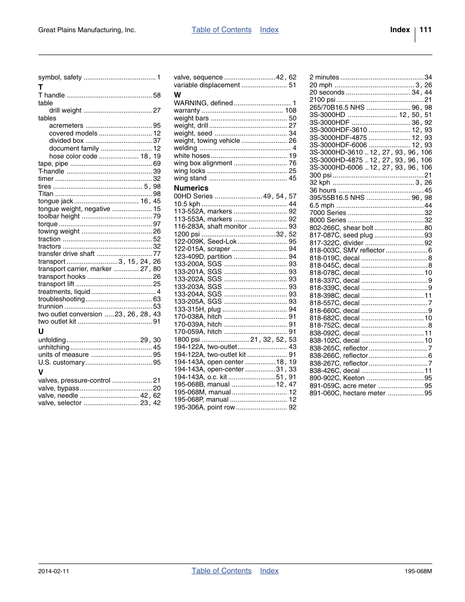 Great Plains 3S-3000HDF Operator Manual v2 User Manual | Page 115 / 118