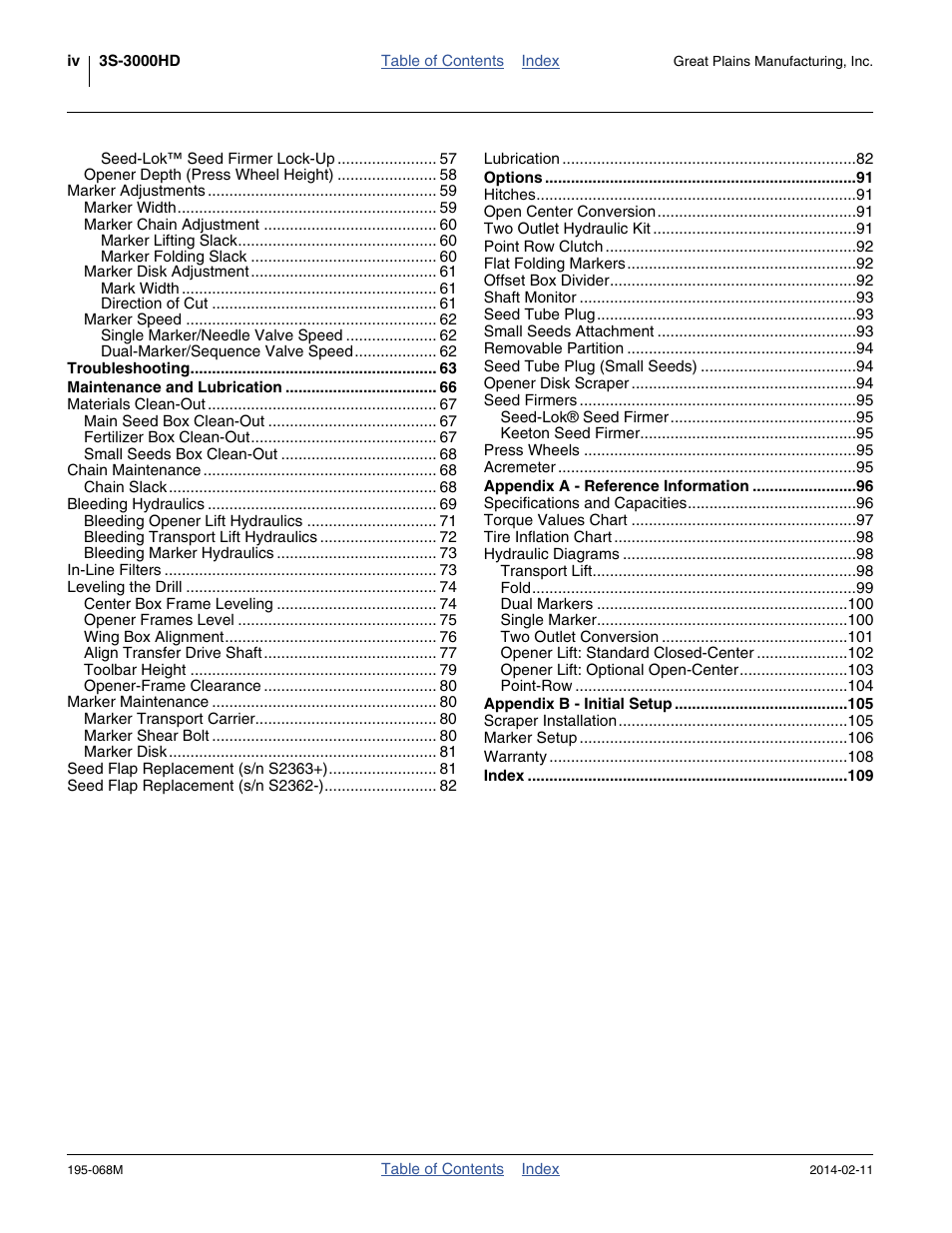 Great Plains 3S-3000HDF Operator Manual v2 User Manual | Page 4 / 118