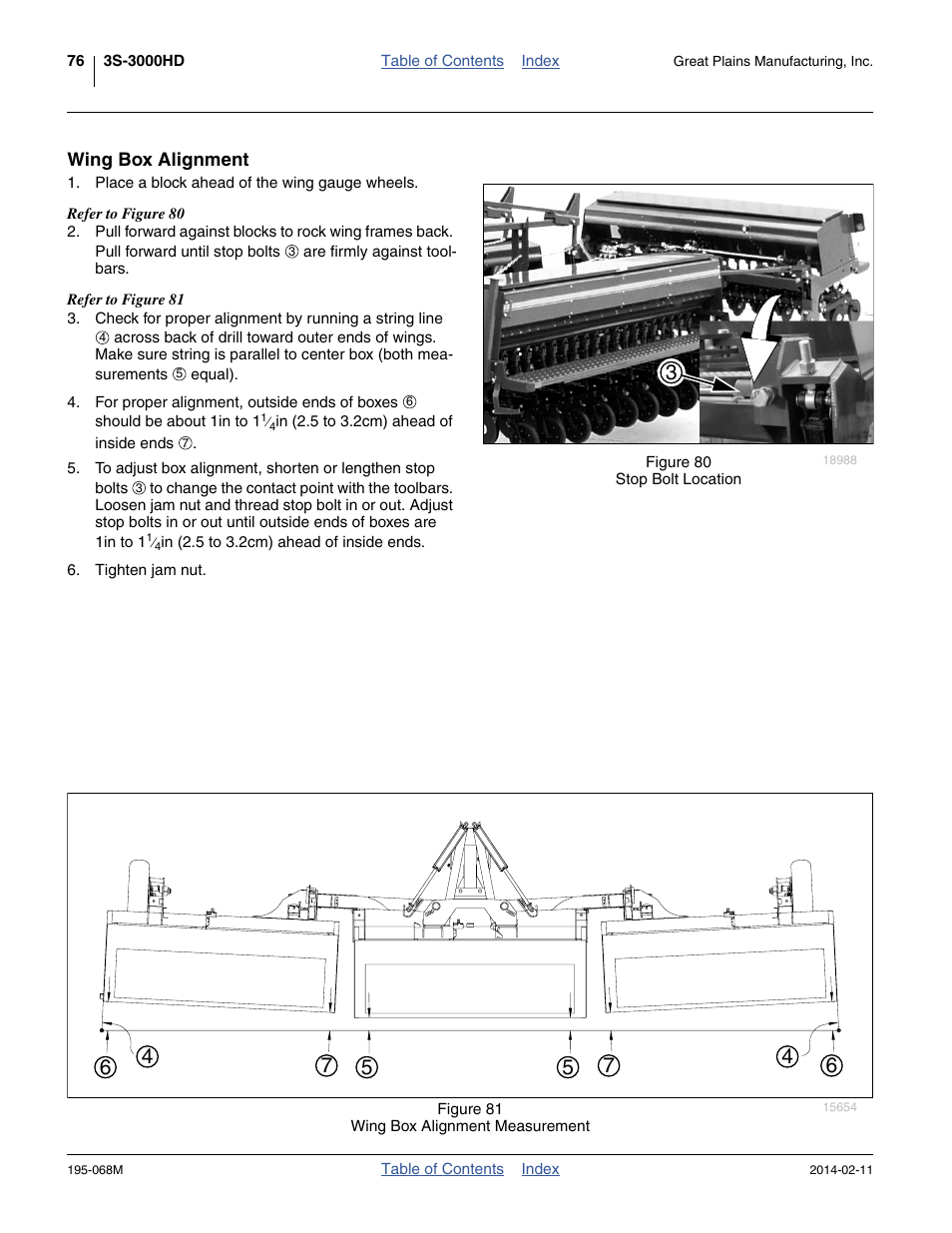 Wing box alignment | Great Plains 3S-3000HDF Operator Manual v2 User Manual | Page 80 / 118