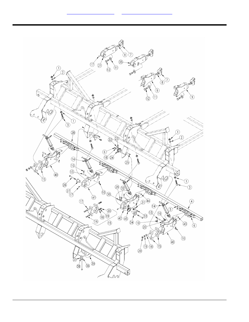 Center subframe | Great Plains CTA4000 Parts Manual User Manual | Page 24 / 72
