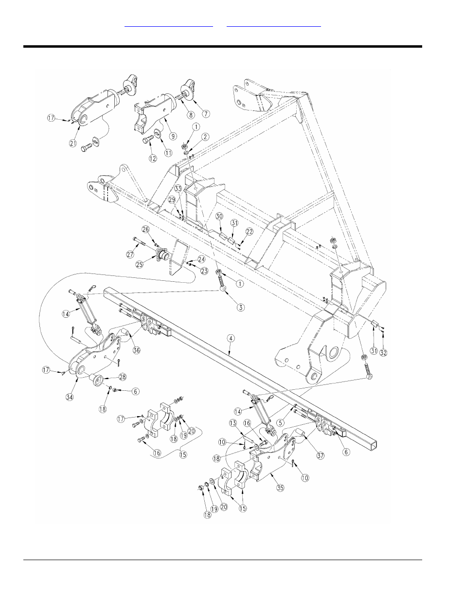 Wing subframes, Table of contents part number index wing subframes | Great Plains CTA4000 Parts Manual User Manual | Page 26 / 72