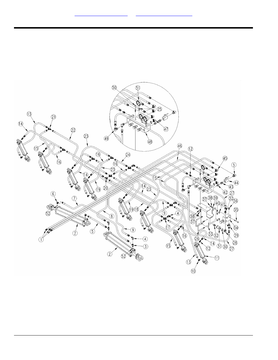 Hydraulic system (s/n ee1131+) | Great Plains CTA4000 Parts Manual User Manual | Page 52 / 72