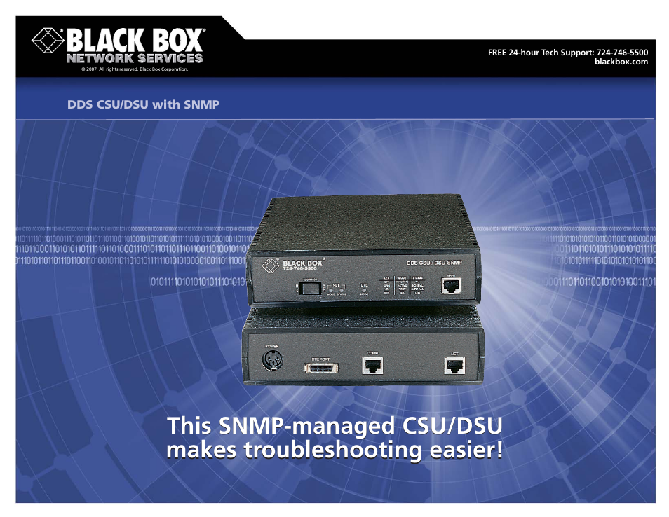 Black Box CSU/DSU User Manual | 2 pages