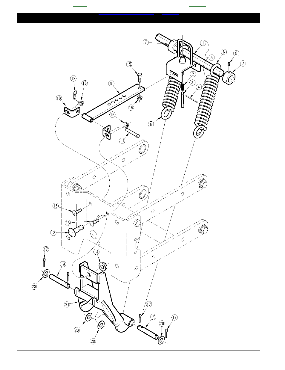 Medium duty spring assembly -5, Open ▼ new ▼ table of contents ➧ index | Great Plains SRU1997 Parts Manual User Manual | Page 12 / 73