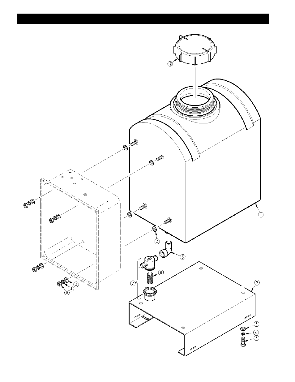 Foam marker tank assembly -11, Table of contents ➧ index | Great Plains 14 Gallon Poly Tank High Volume Foam Marker Parts Manual User Manual | Page 16 / 23