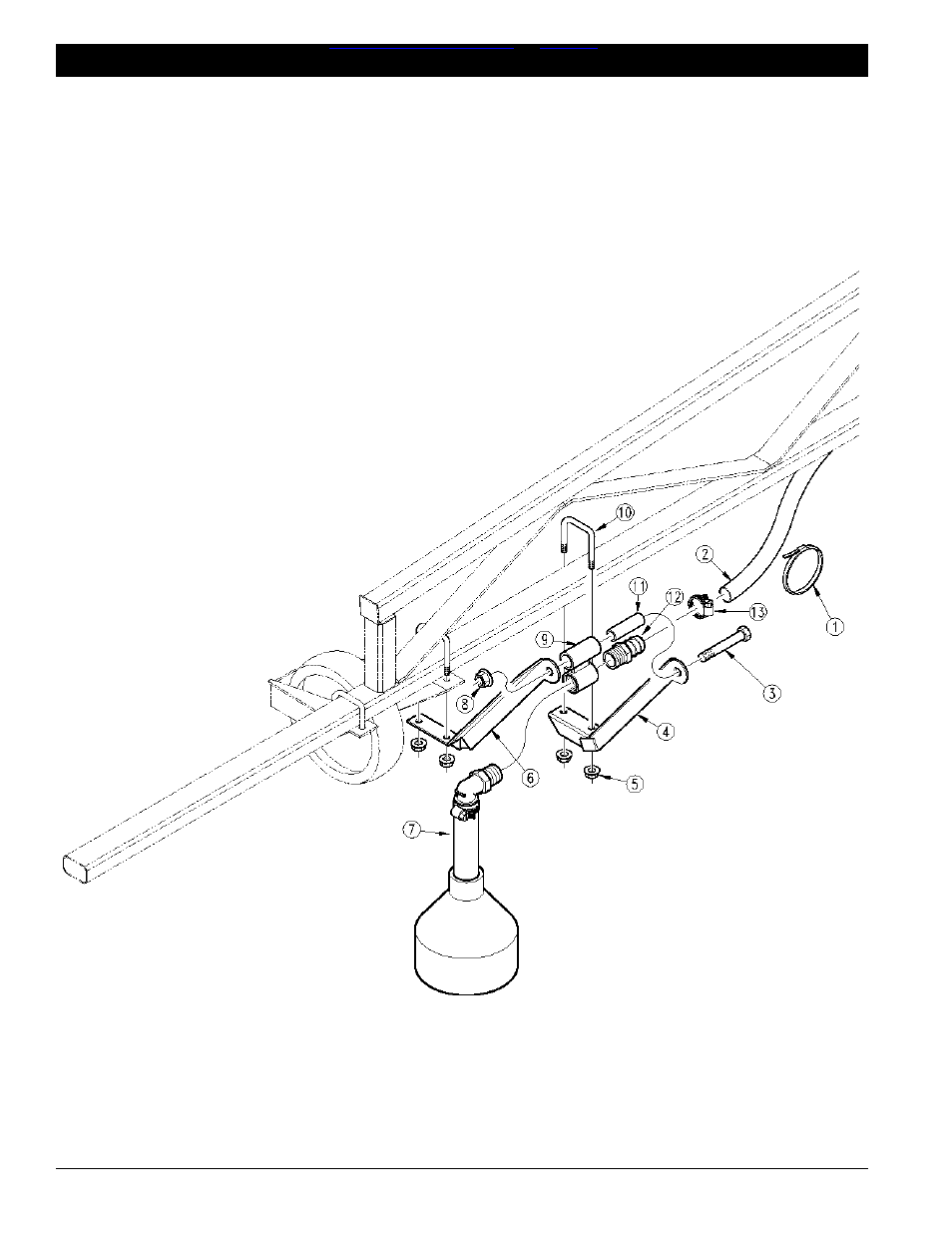 Foam marker boot swivel assembly -15, Table of contents ➧ index | Great Plains 14 Gallon Poly Tank High Volume Foam Marker Parts Manual User Manual | Page 20 / 23