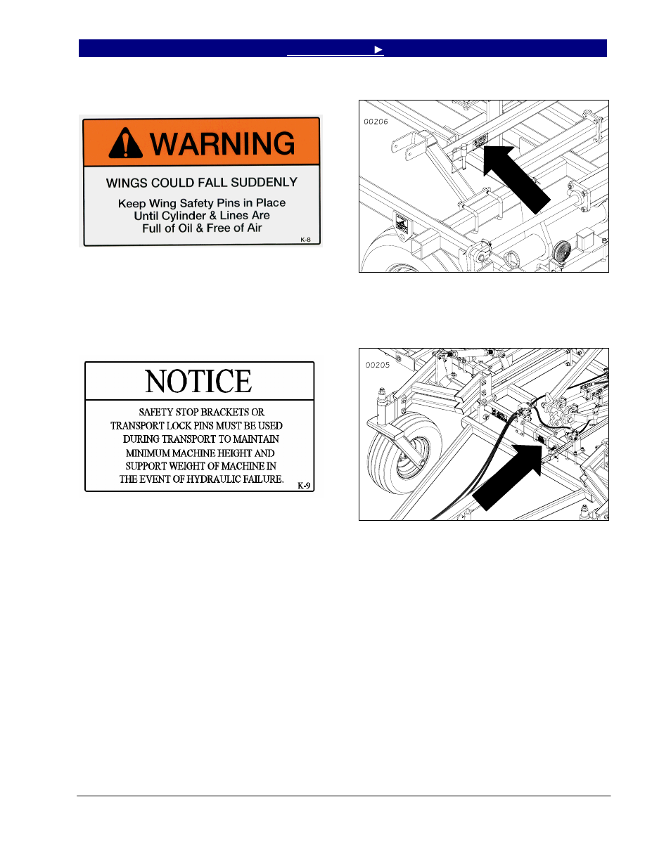 Important safety information | Great Plains 6548 Series VII Field Cultivator-Floating Hitch Operator Manual User Manual | Page 13 / 62