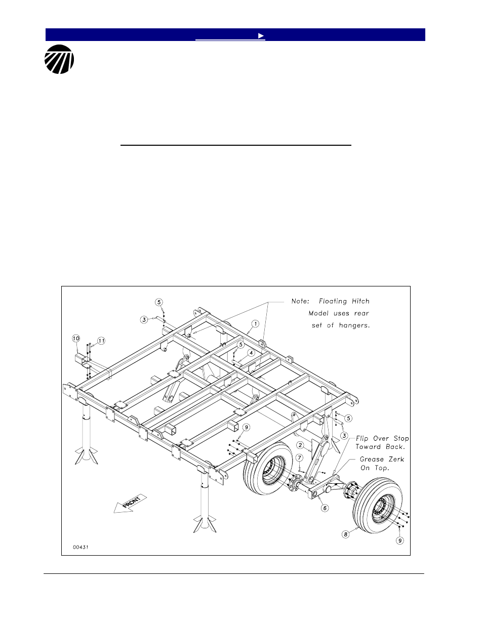 Section 1: assembly, Center torque tube & walking beam assembly, Section 1 assembly | Assembly | Great Plains 6548 Series VII Field Cultivator-Floating Hitch Operator Manual User Manual | Page 16 / 62