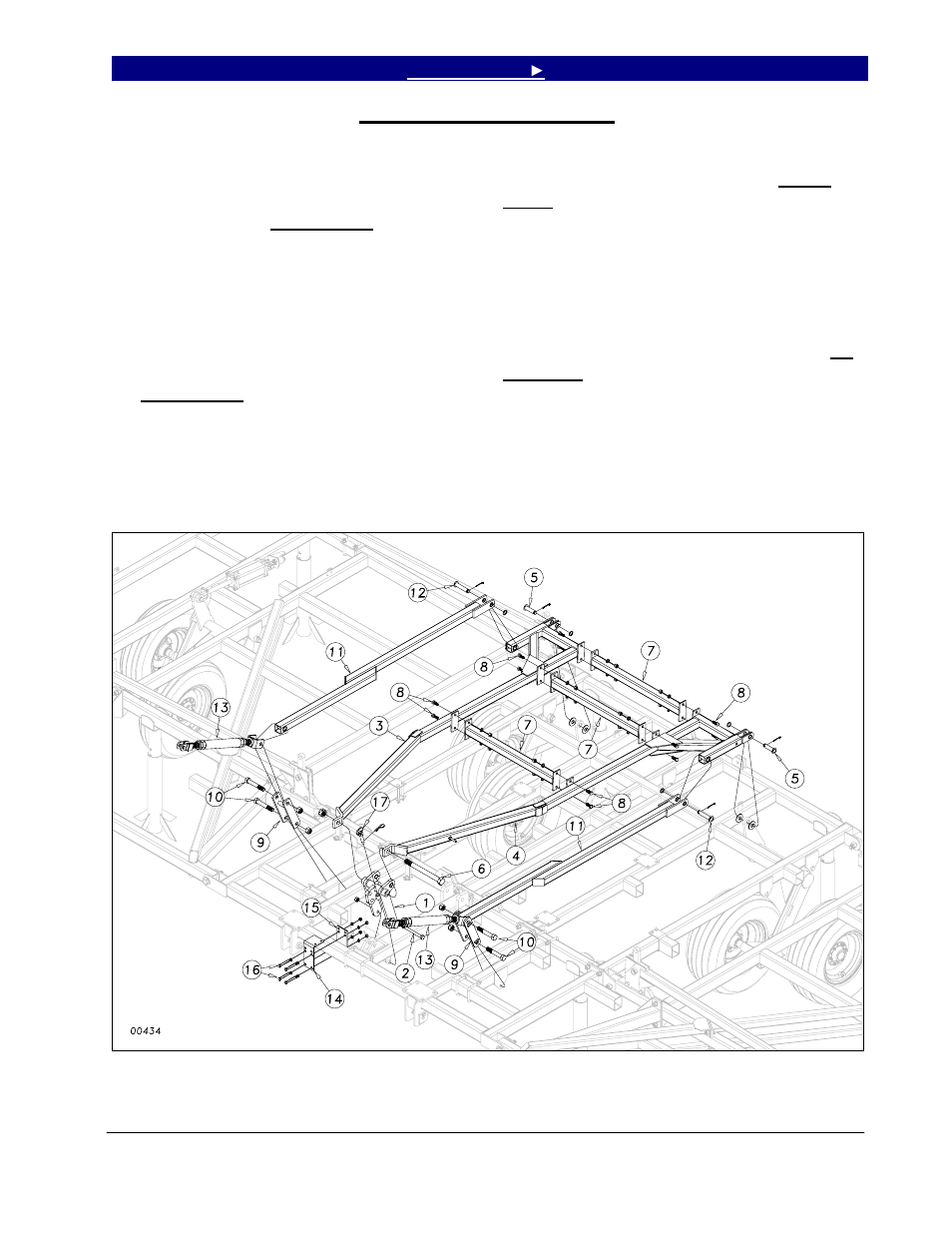 Center level bar assembly | Great Plains 6548 Series VII Field Cultivator-Floating Hitch Operator Manual User Manual | Page 19 / 62