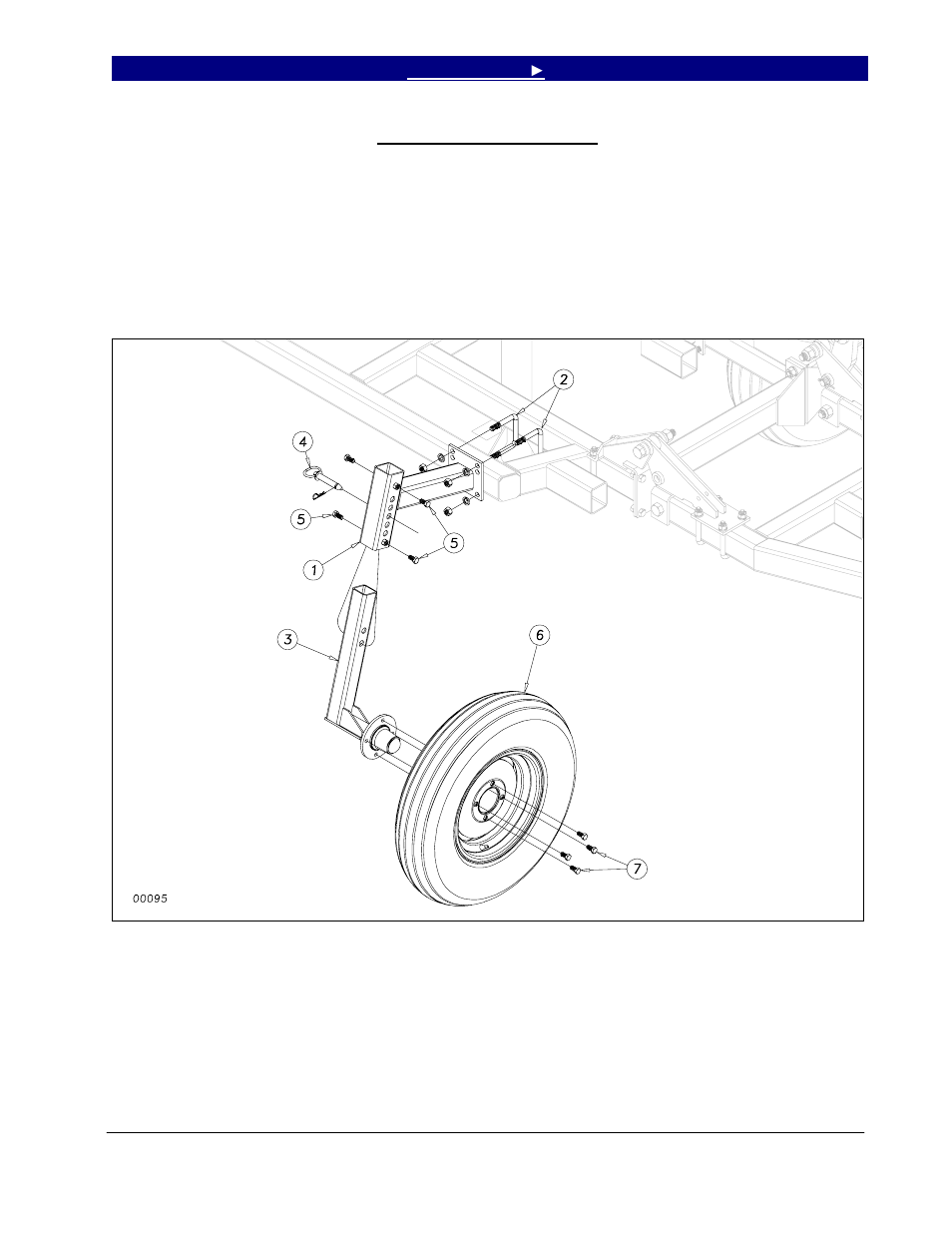 Gauge wheel assembly | Great Plains 6548 Series VII Field Cultivator-Floating Hitch Operator Manual User Manual | Page 27 / 62