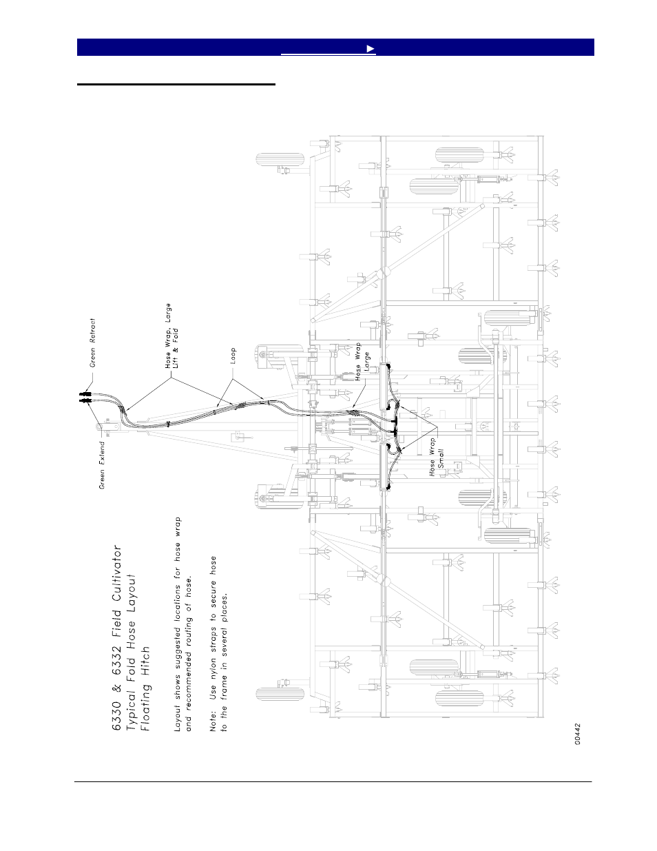 Section fold hose layout | Great Plains 6548 Series VII Field Cultivator-Floating Hitch Operator Manual User Manual | Page 31 / 62