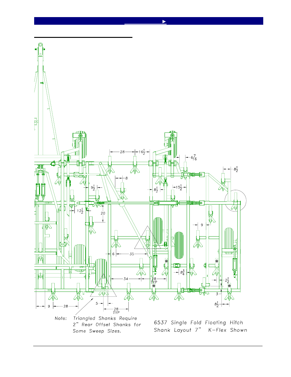 Great Plains 6548 Series VII Field Cultivator-Floating Hitch Operator Manual User Manual | Page 37 / 62