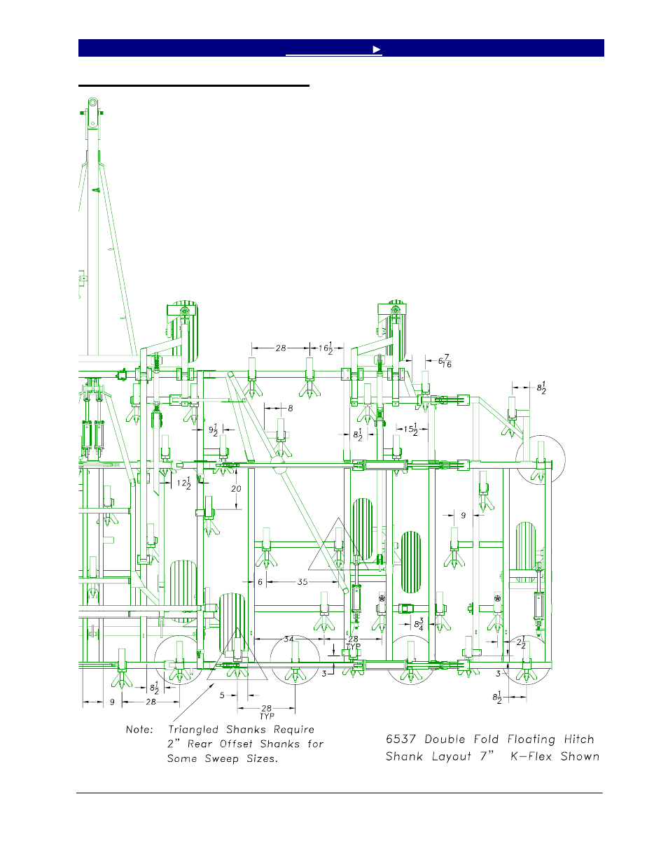 Great Plains 6548 Series VII Field Cultivator-Floating Hitch Operator Manual User Manual | Page 39 / 62