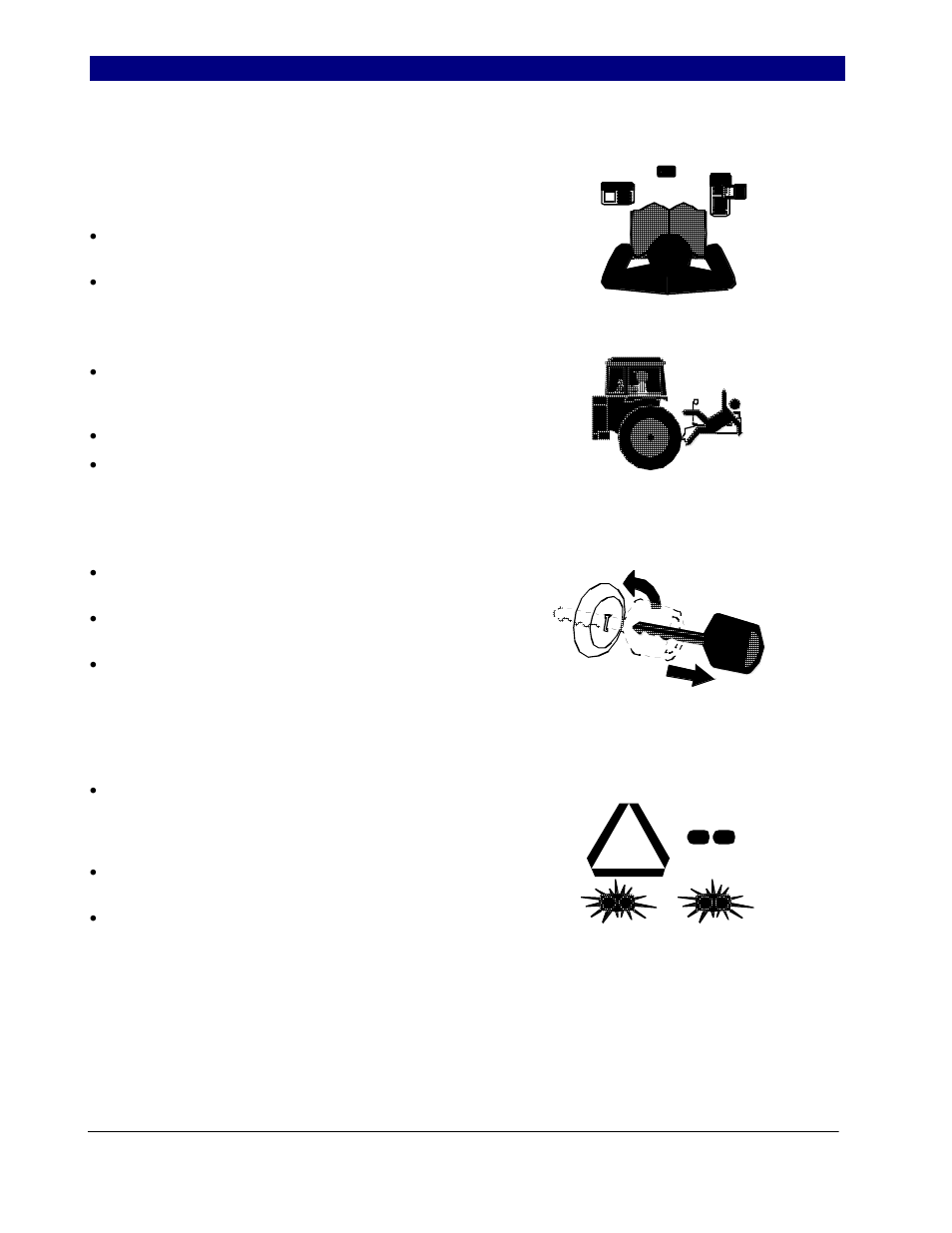 Important safety information, Be familiar with safety decals, Keep riders off machinery | Shutdown and storage, Use safety lights and devices | Great Plains 6548 Series VII Field Cultivator-Floating Hitch Operator Manual User Manual | Page 4 / 62