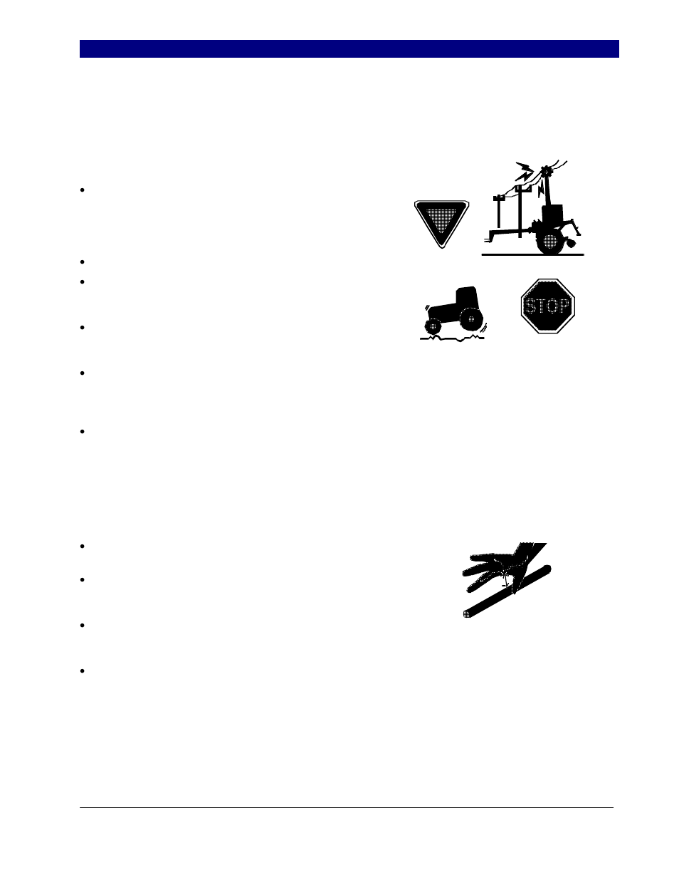 Important safety information, Transport machinery safely, Avoid high pressure fluids | Great Plains 6548 Series VII Field Cultivator-Floating Hitch Operator Manual User Manual | Page 5 / 62