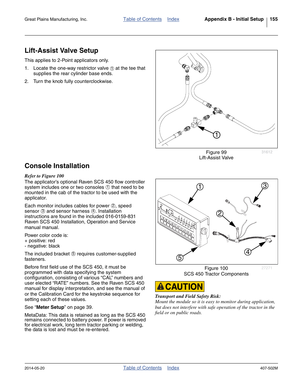 Lift-assist valve setup, Console installation, Lift-assist valve setup console installation | Great Plains NP30A 30-foot Operator Manual User Manual | Page 159 / 170