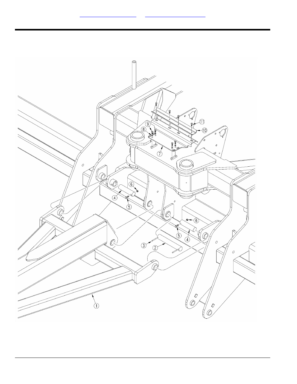 Tongue to center frame | Great Plains YP2425A Parts Manual User Manual | Page 10 / 242