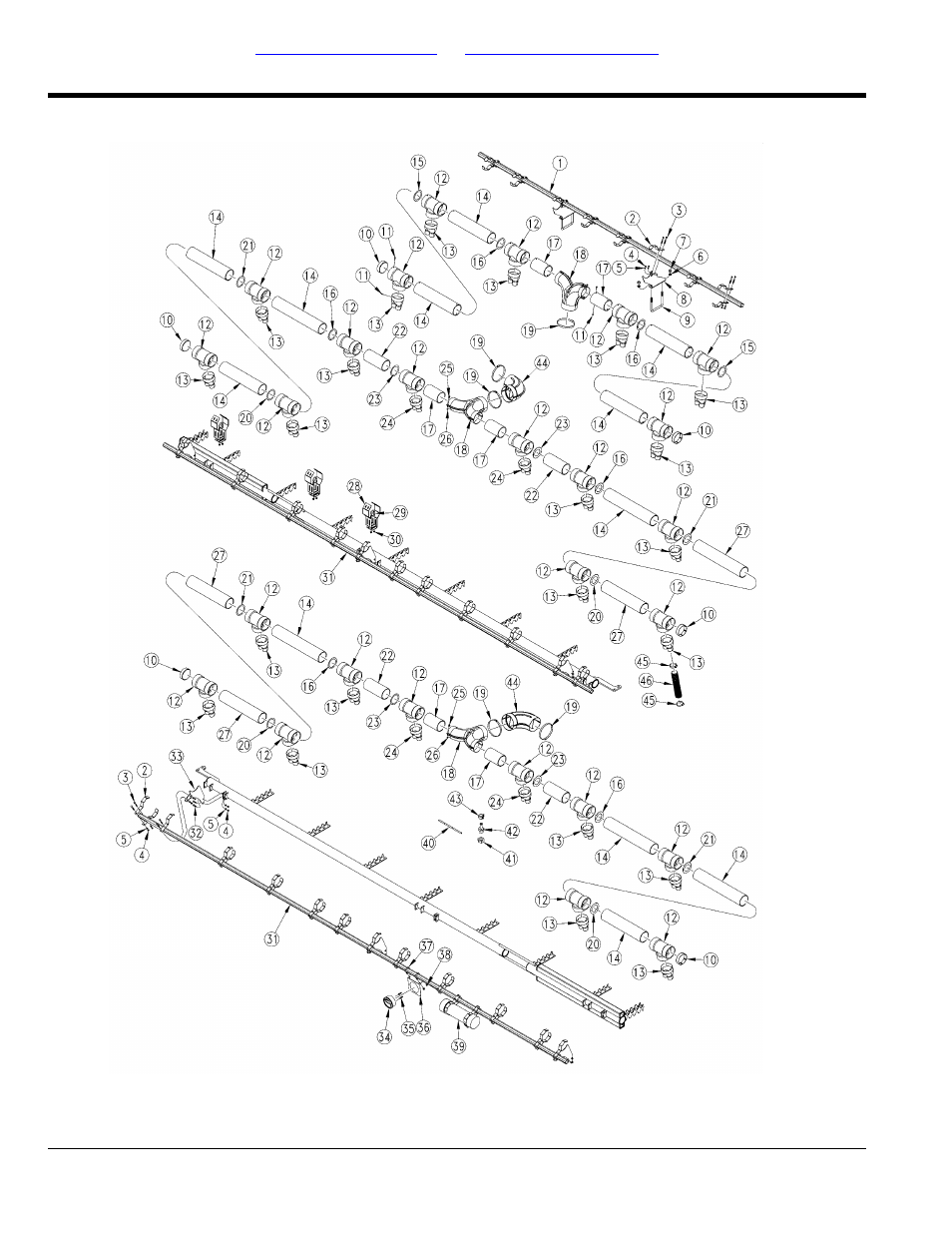 Air delivery 30" twin row spacing | Great Plains YP2425A Parts Manual User Manual | Page 46 / 242
