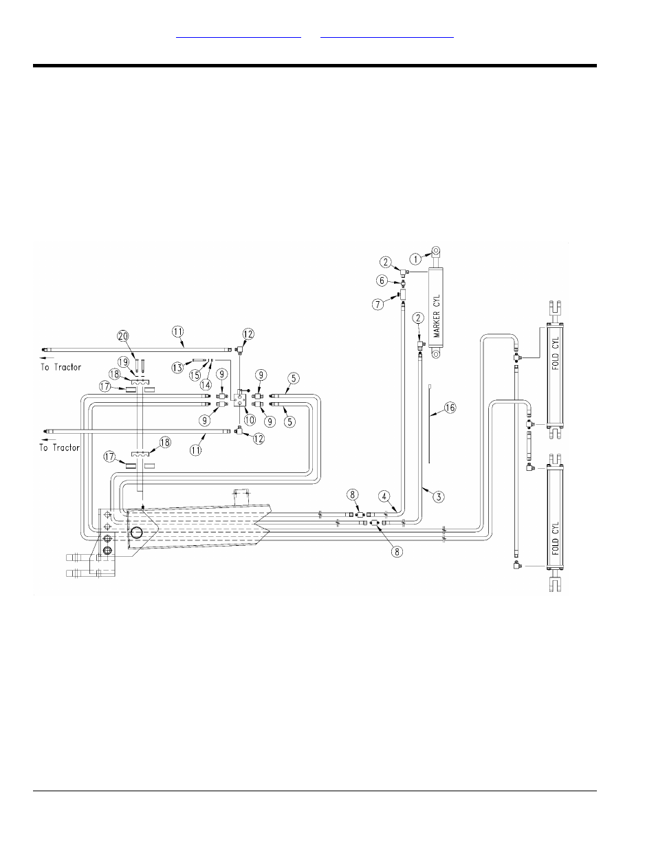 Single marker hydraulics | Great Plains 2S-2600F Parts Manual User Manual | Page 188 / 196