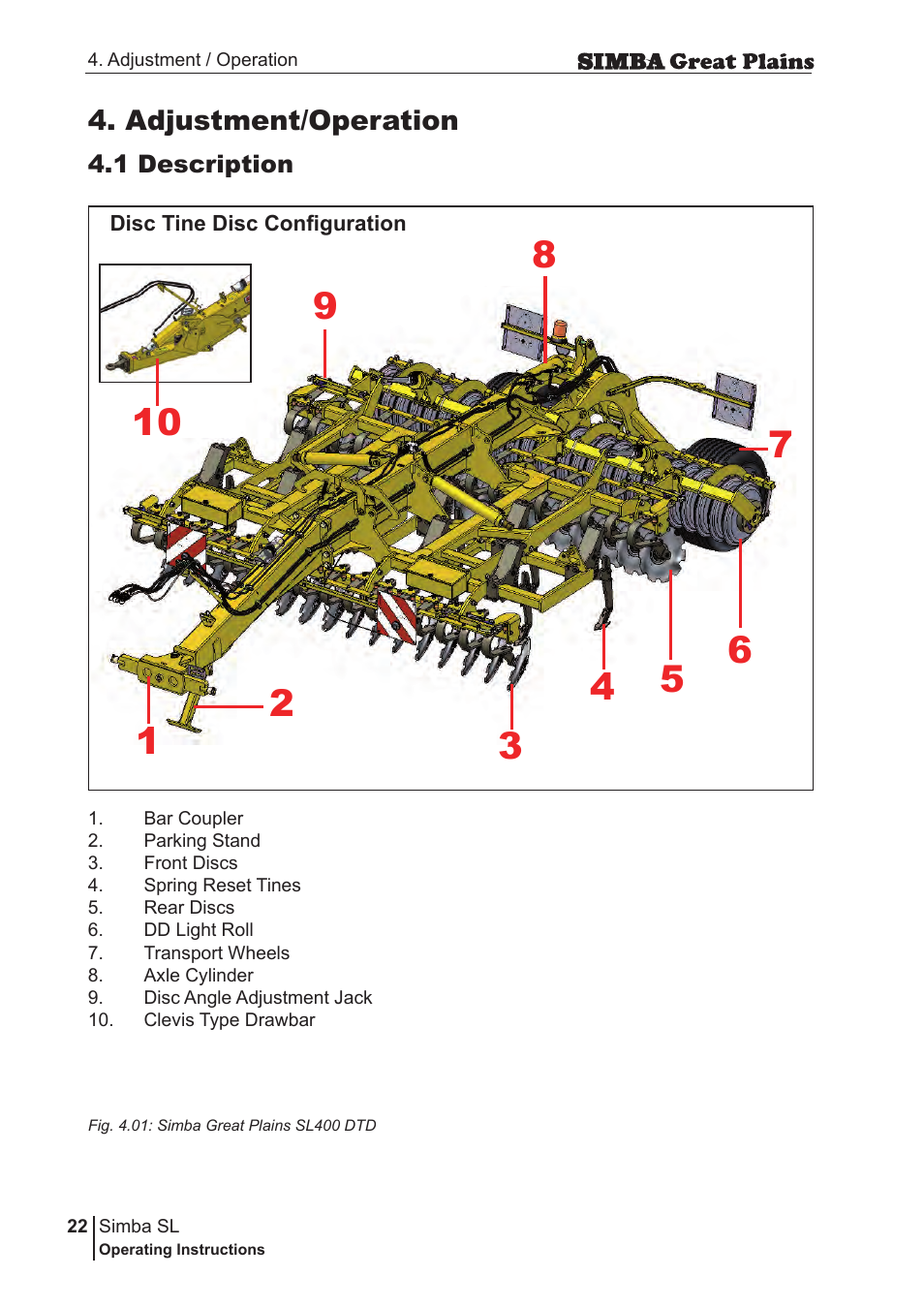 Adjustment/operation | Great Plains P18253C Operator Manual User Manual | Page 22 / 190