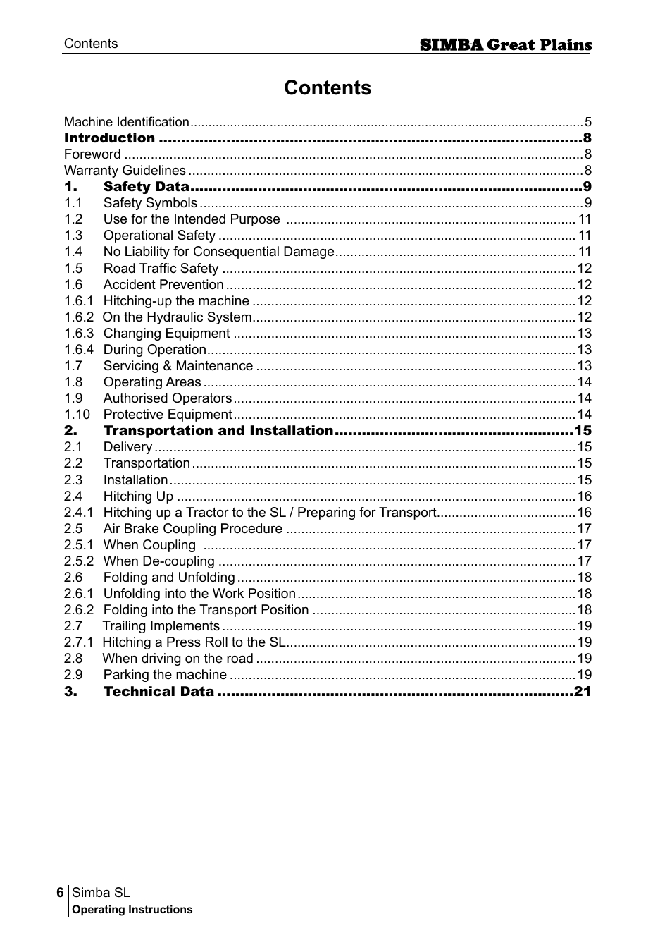 Great Plains P18253C Operator Manual User Manual | Page 6 / 190