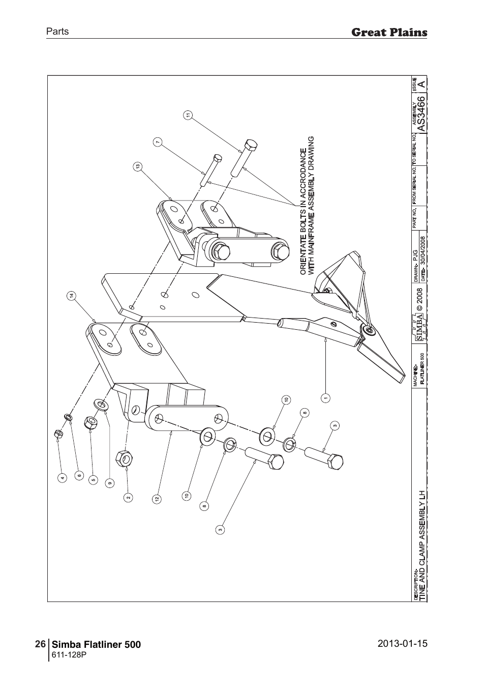 Great Plains Simba Flatliner 500 Parts Manual User Manual | Page 26 / 66