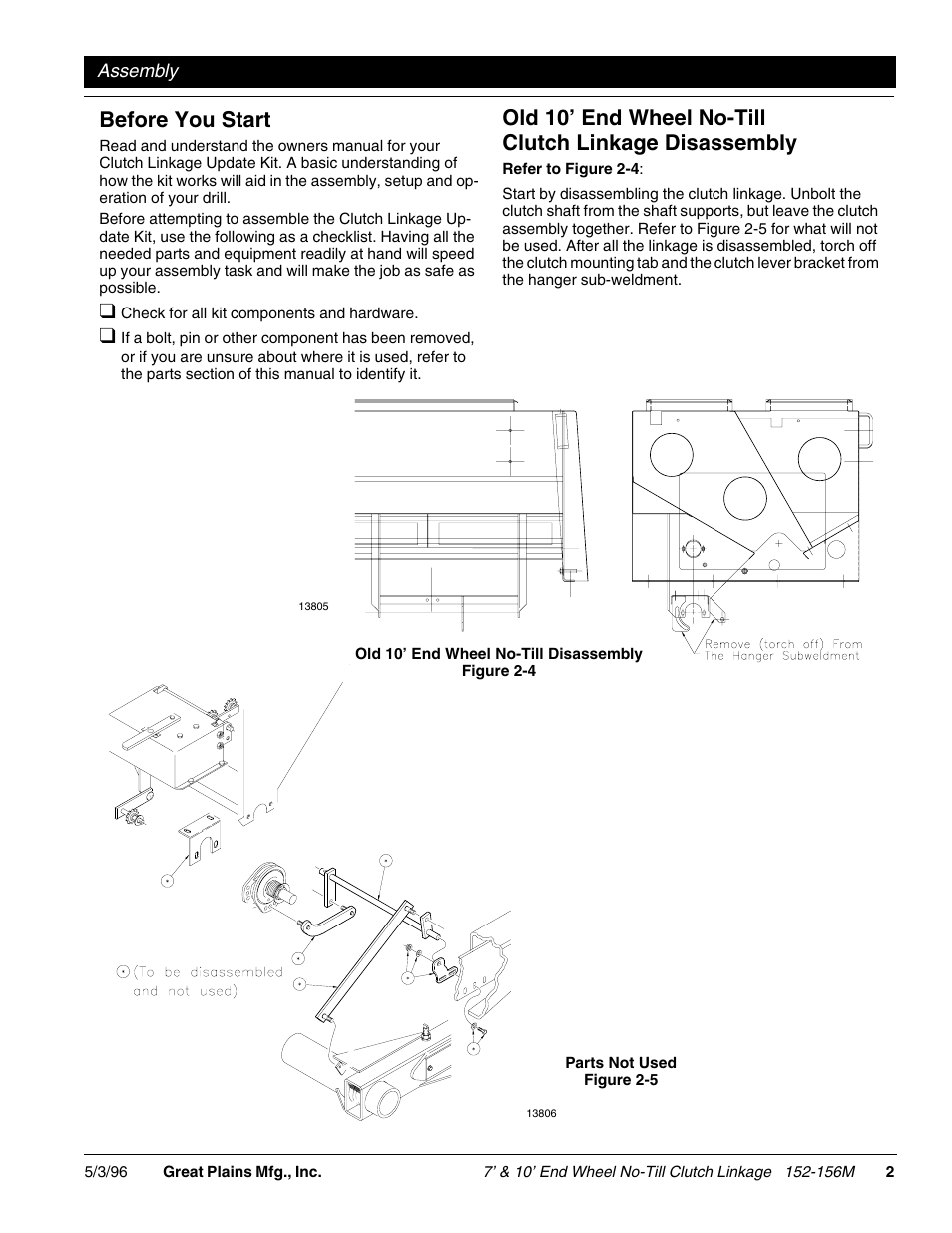 Before you start, Q check for all kit components and hardware | Great Plains EWNT10 User Manual | Page 7 / 14