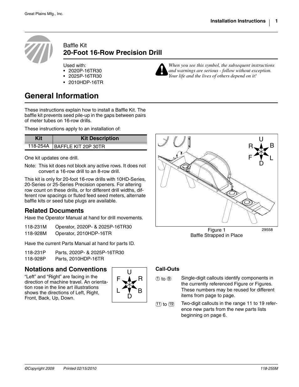 Great Plains 2025P-16TR30 Assembly Instructions User Manual | 8 pages