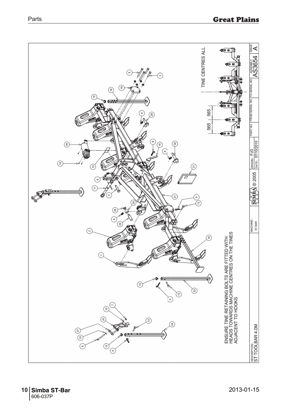 Great Plains ST-Bar Parts Manual User Manual | Page 10 / 32
