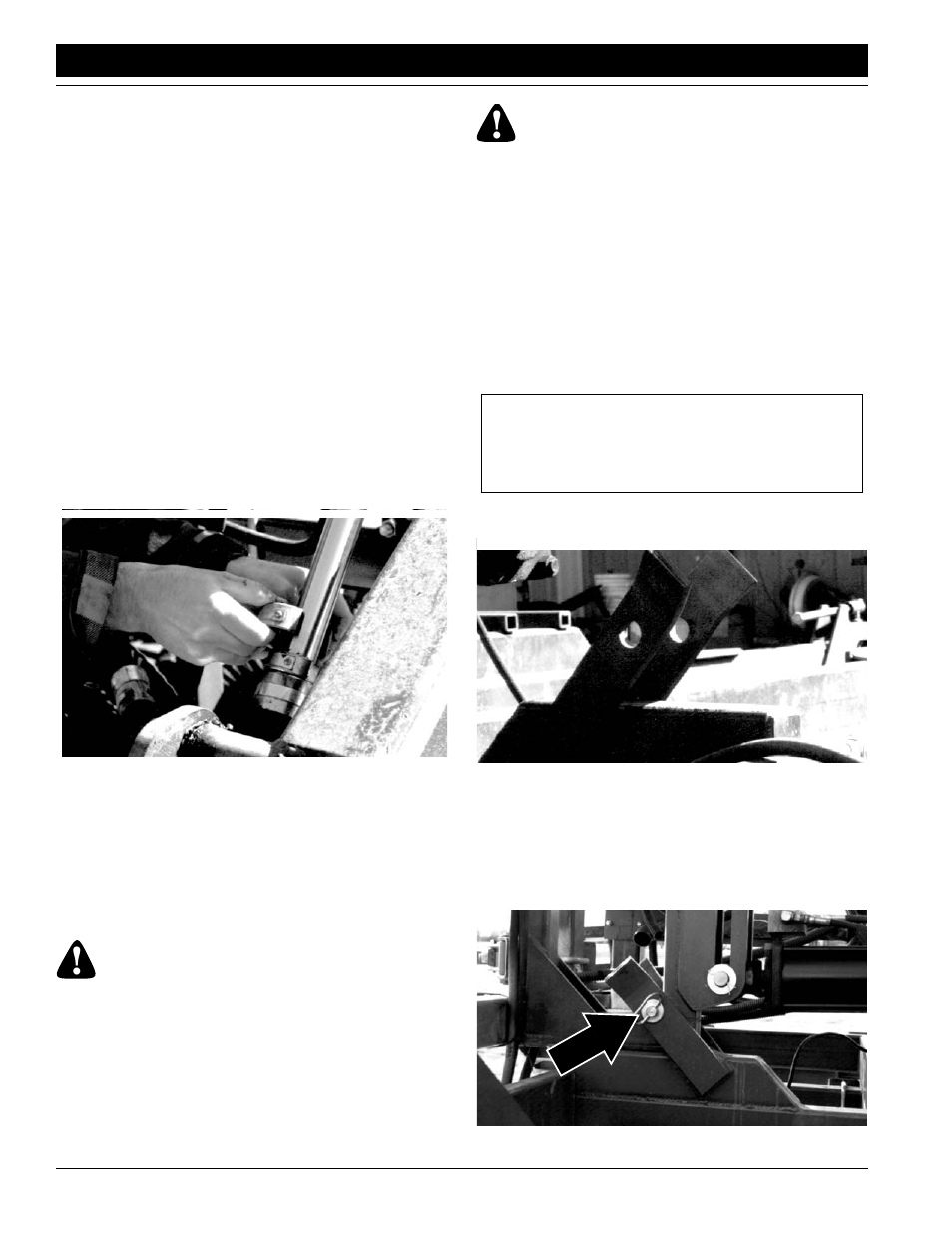 Implement lifting system folding the drill, Danger, Implement lifting system | Folding the drill | Great Plains ADI445 Operator Manual User Manual | Page 32 / 48