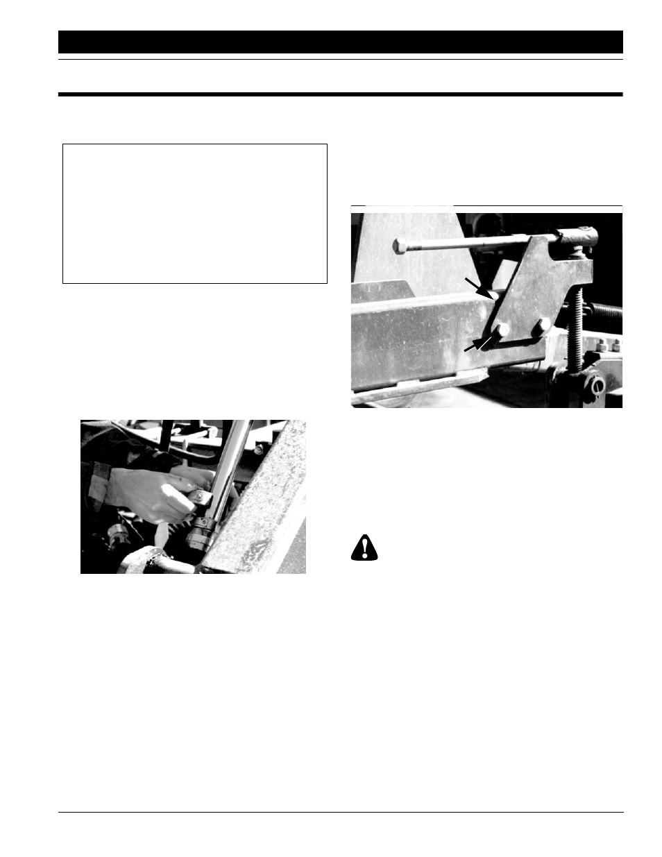 Section 3 adjustments, Setting the seeding depth, Individual opener adjustments | Danger | Great Plains ADI445 Operator Manual User Manual | Page 35 / 48