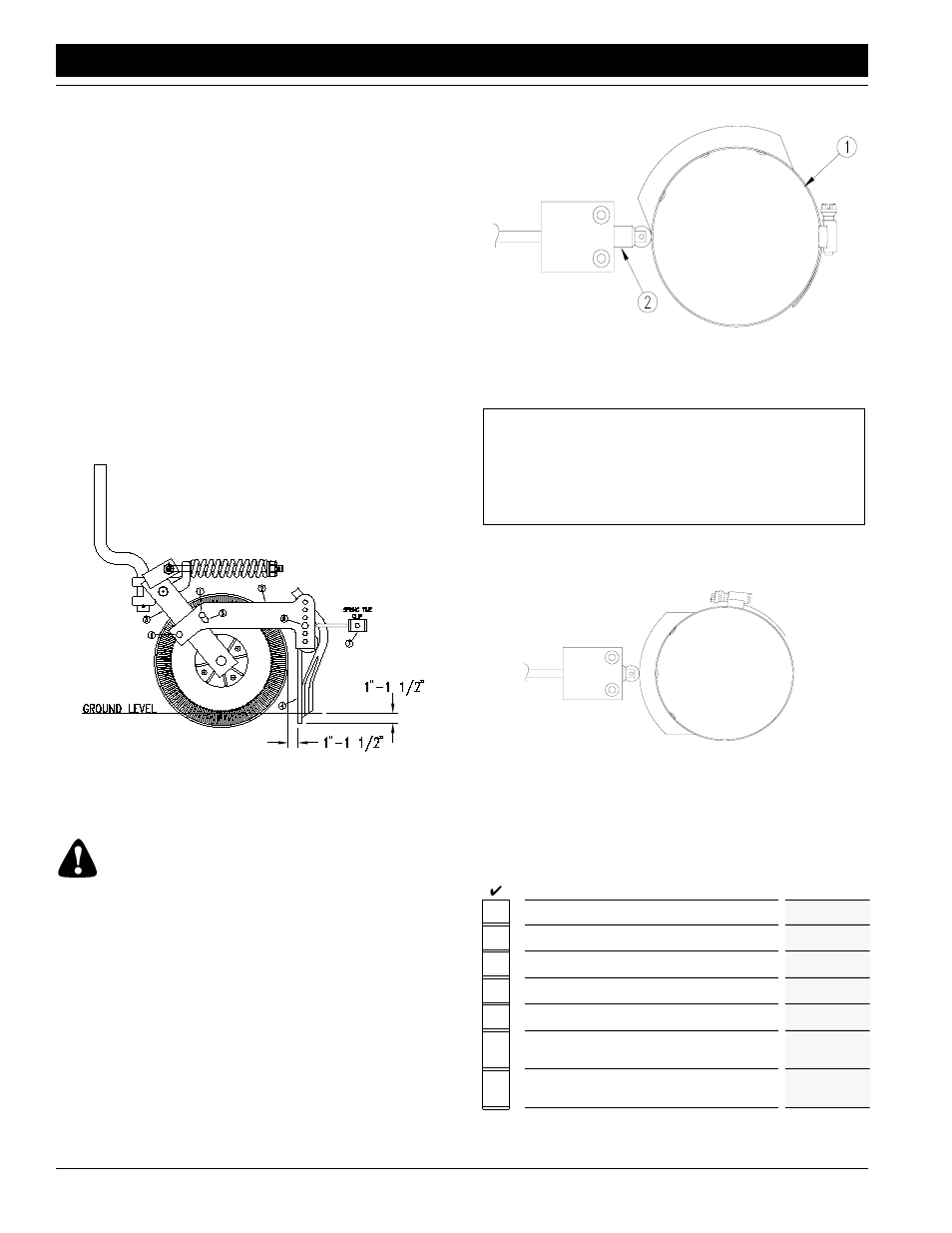 Electric clutch height switch, Warning, Operating checklist | Great Plains ADI445 Operator Manual User Manual | Page 38 / 48