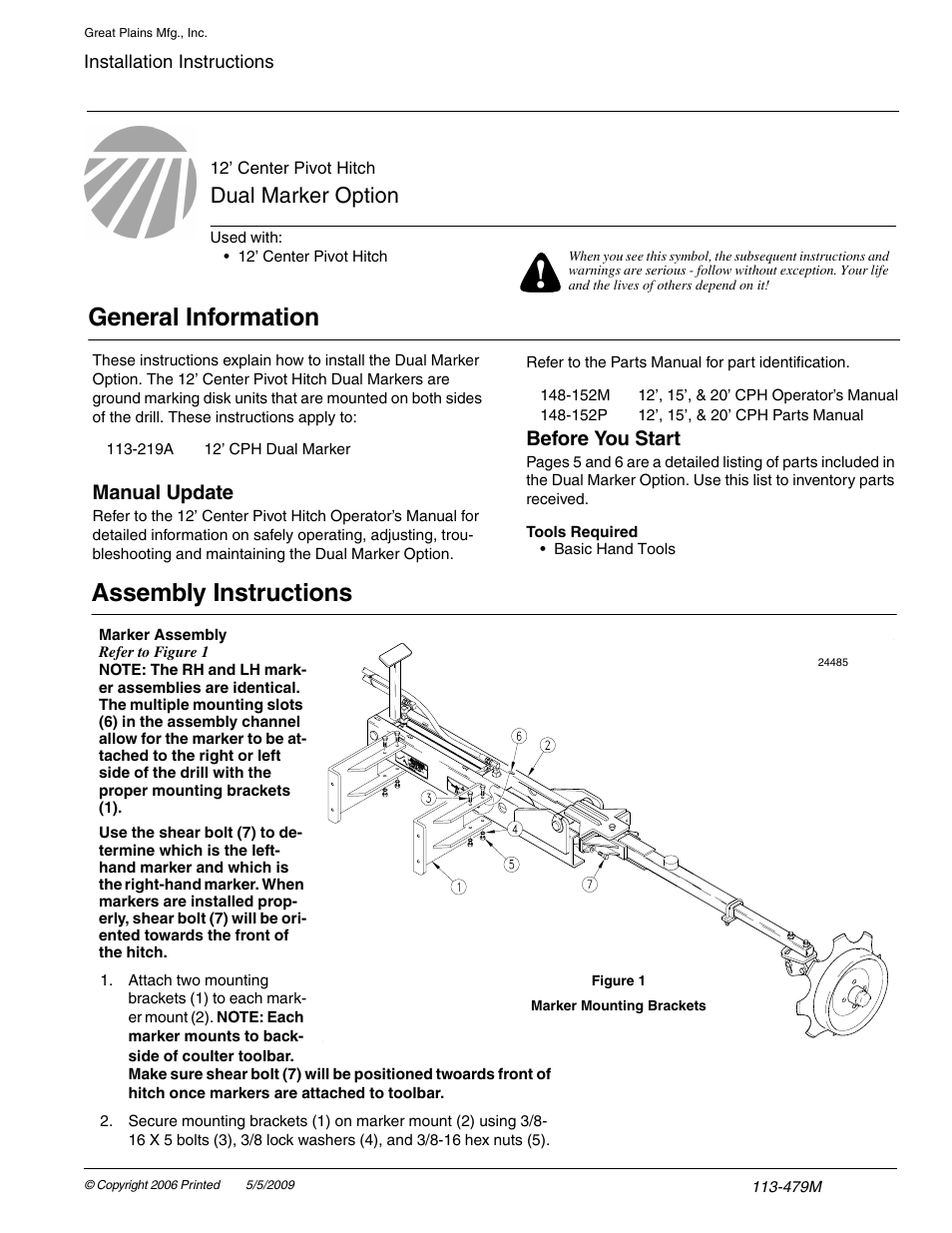 Great Plains 148-152P Assembly Instructions User Manual | 7 pages